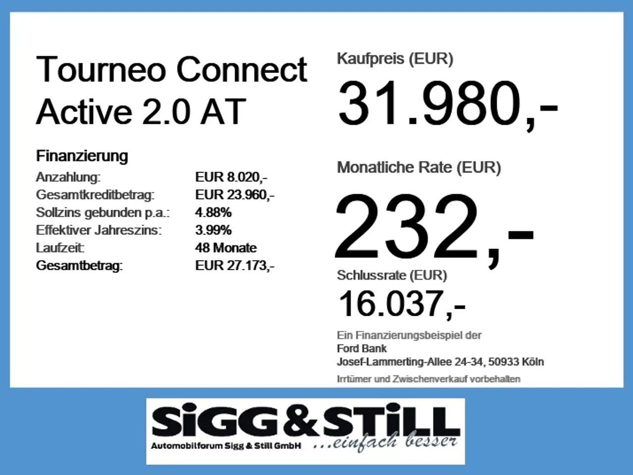 Ford Tourneo Connect Active 2.0 AT PANO*iACC*NAVI*LED 4
