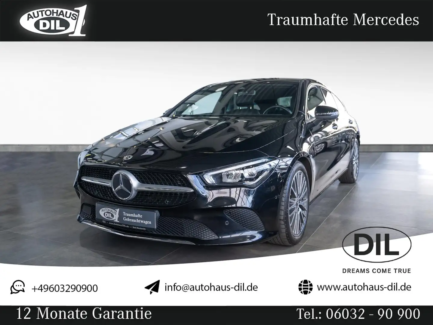 Mercedes-Benz CLA 200 CLA 200 d SB *RFK*AHK*AMBIENTE*TOTW.*WIDESCREEN* Noir - 1