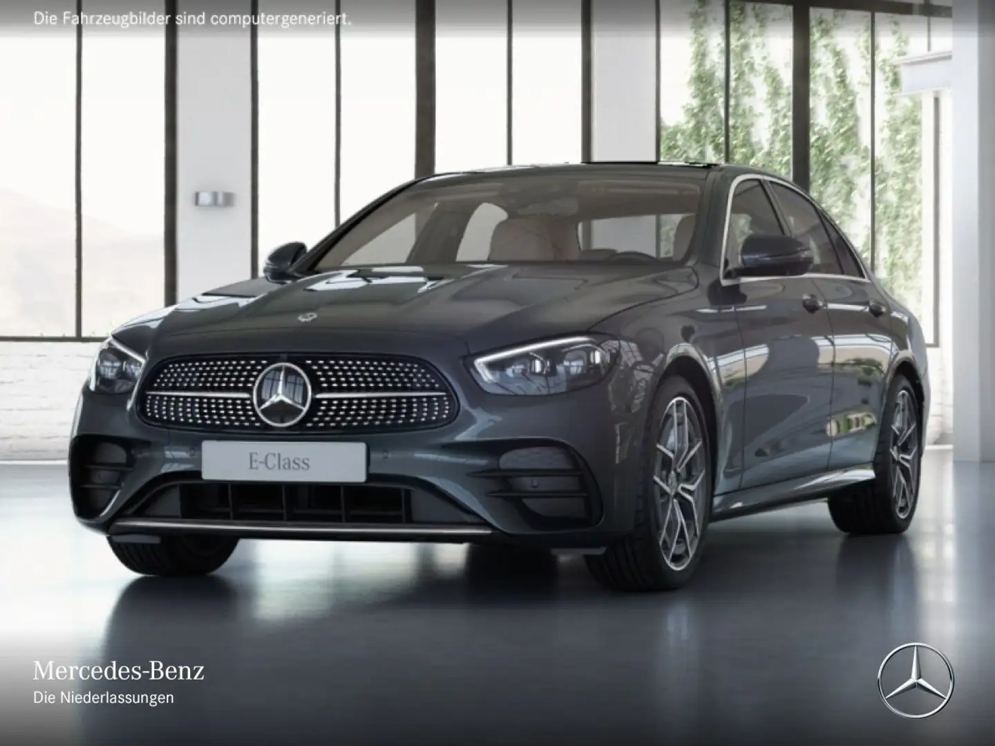 Mercedes-Benz E 450 4M AMG+PANO+360+MULTIBEAM+STHZG+FAHRASS+19" Gris - 2