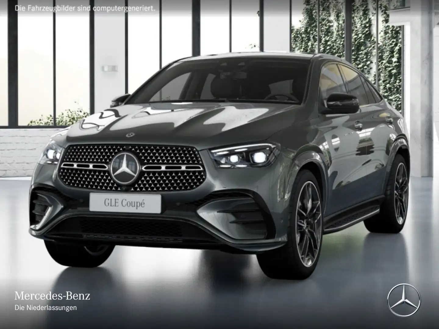 Mercedes-Benz GLE 450 d Coupé 4M AMG+NIGHT+PANO+360+AHK+STHZG Grau - 2