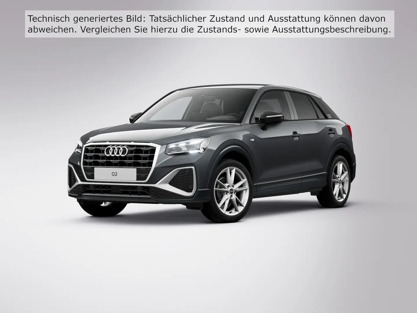 Audi Q2 35 TFSI 2x S LINE LM18 FEINNAPPE AHK ST.HEIZ Grau - 2