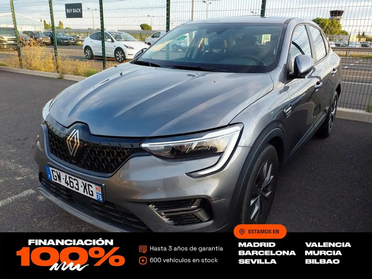 Renault Arkana Evolution TCe 103kW(140CV) EDC mild hybr Gris - 1
