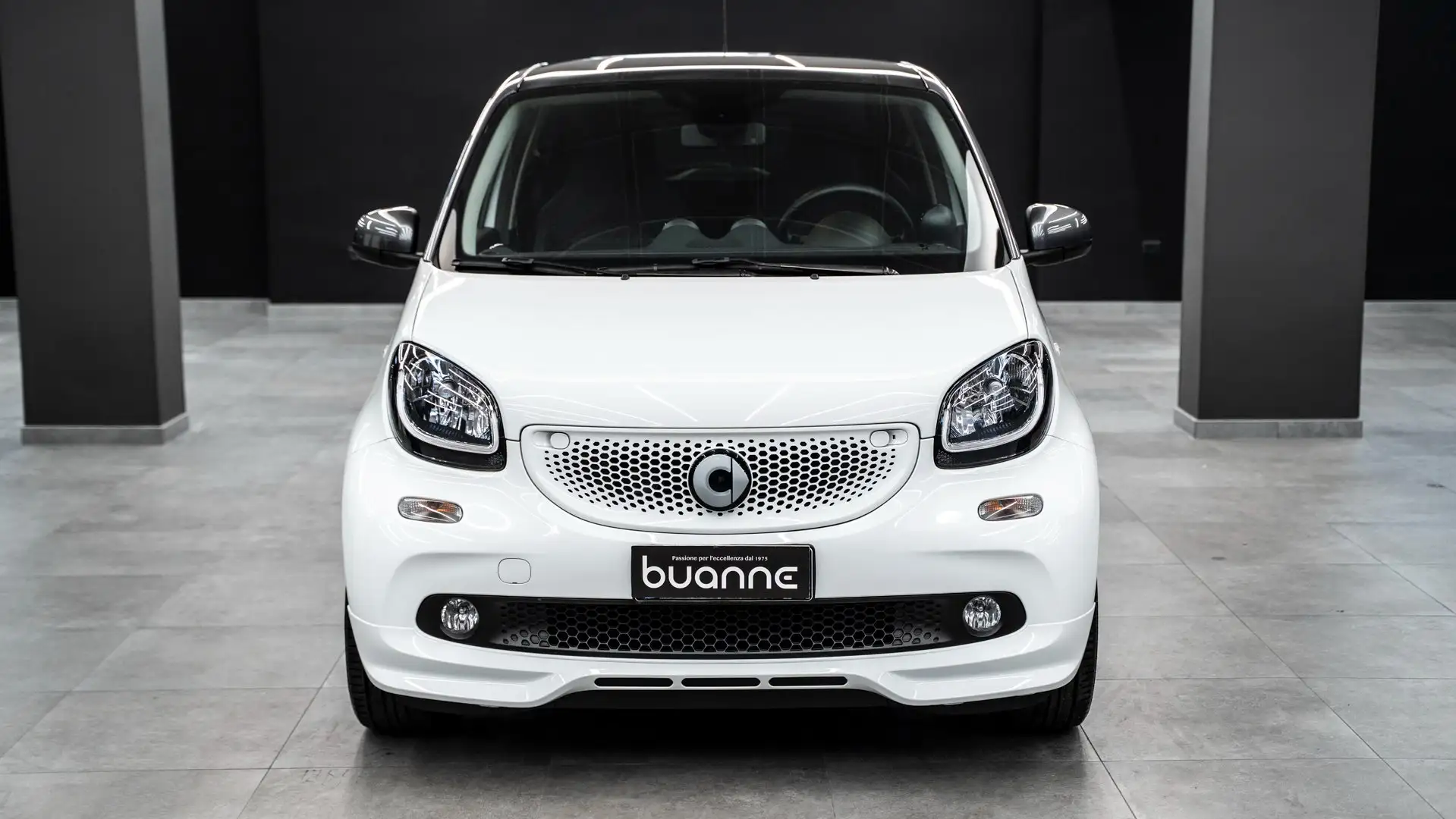 smart forFour 1.0 71CV AUTO BRABUS STYLE PELLE TOTALE CAM FULLOP Bianco - 2