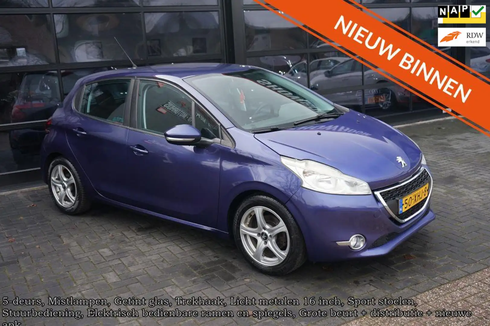 Peugeot 208 1.4 VTi Active, Airco, CC, Carplay, Elek pakket 16 Blau - 1