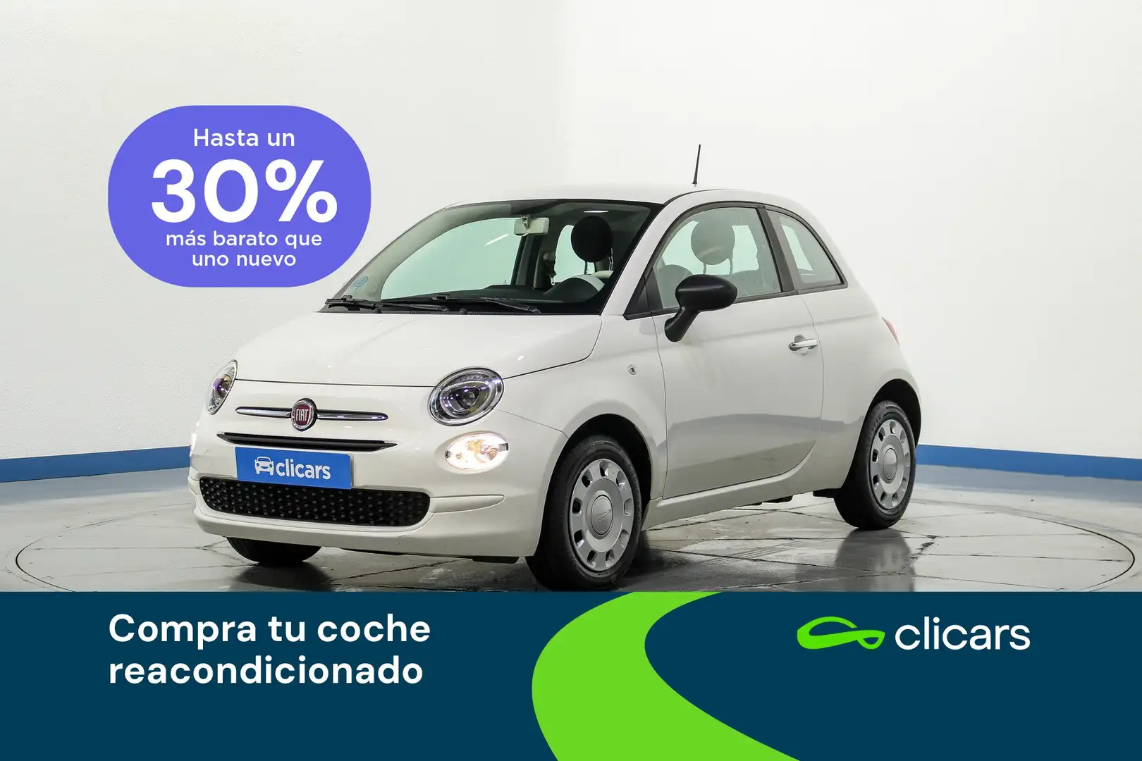 Fiat 500 1.0 Hybrid Monotrim 52kW Wit - 1