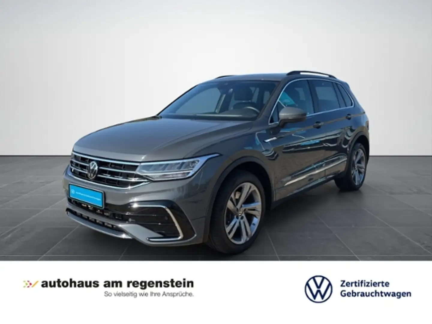 Volkswagen Tiguan 2.0TDI R-Line 4M Matrix/AHK/Kamera/HK Grau - 1