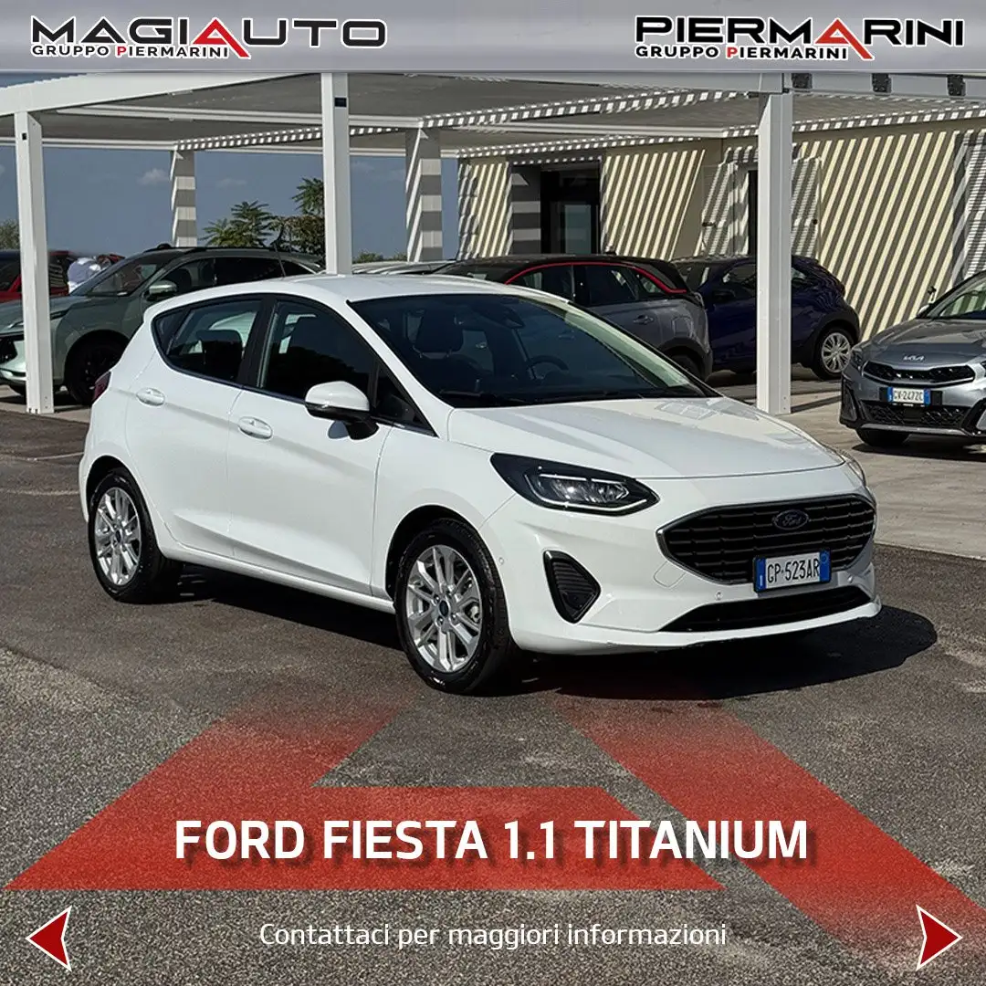 Ford Fiesta Fiesta 1.1 75 CV 5 porte Titanium Blanc - 1