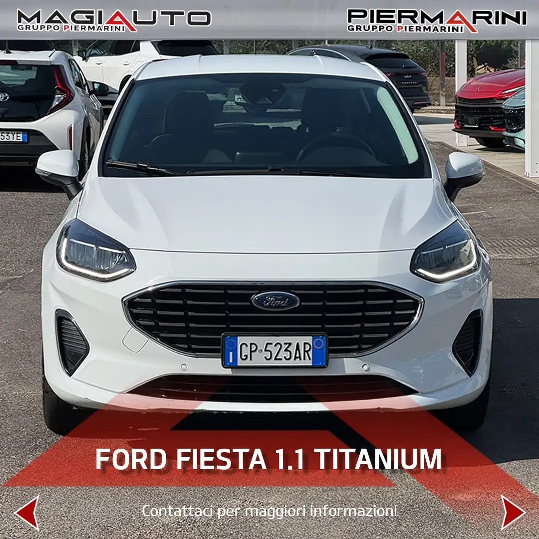 Ford Fiesta Fiesta 1.1 75 CV 5 porte Titanium Blanc - 2