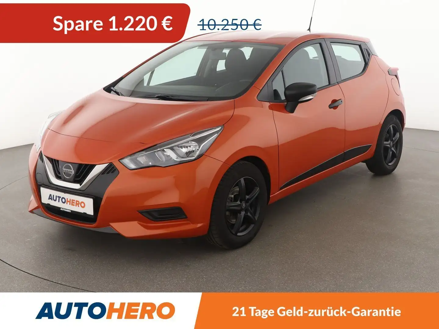 Nissan Micra 1.0 Visia Plus *LIM*KLIMA*GARANTIE* Orange - 1
