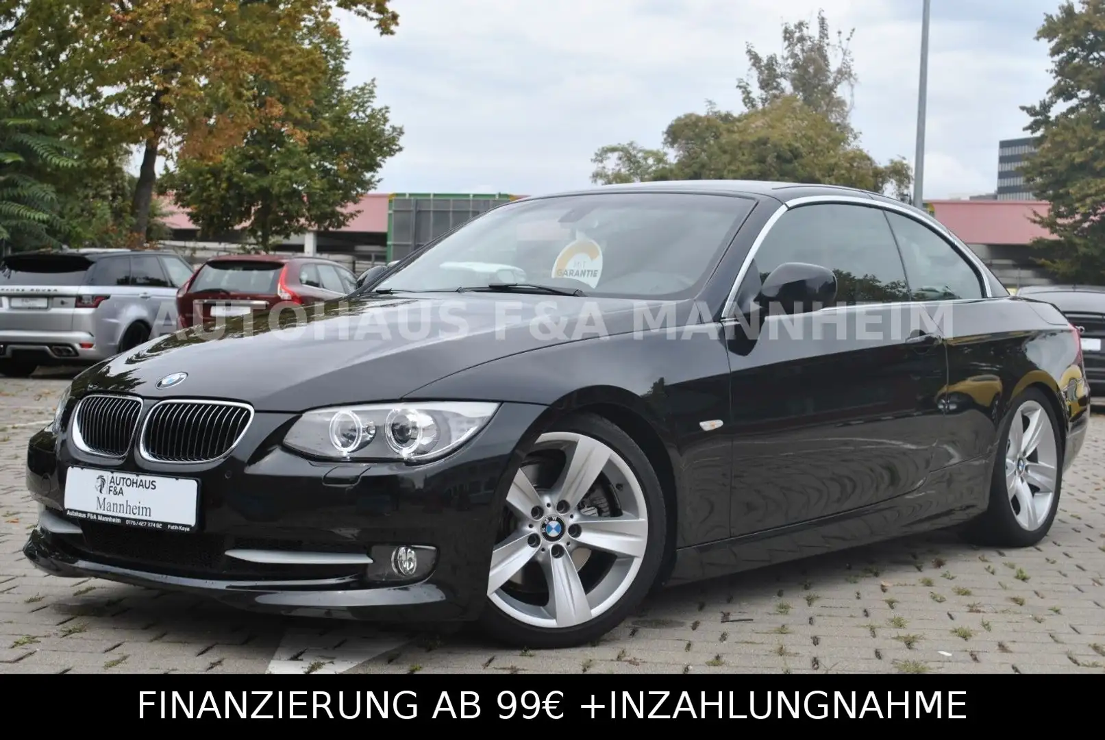 BMW 330 d Cabrio M Sportpacket Navi Zimtleder 2 Hand Noir - 1
