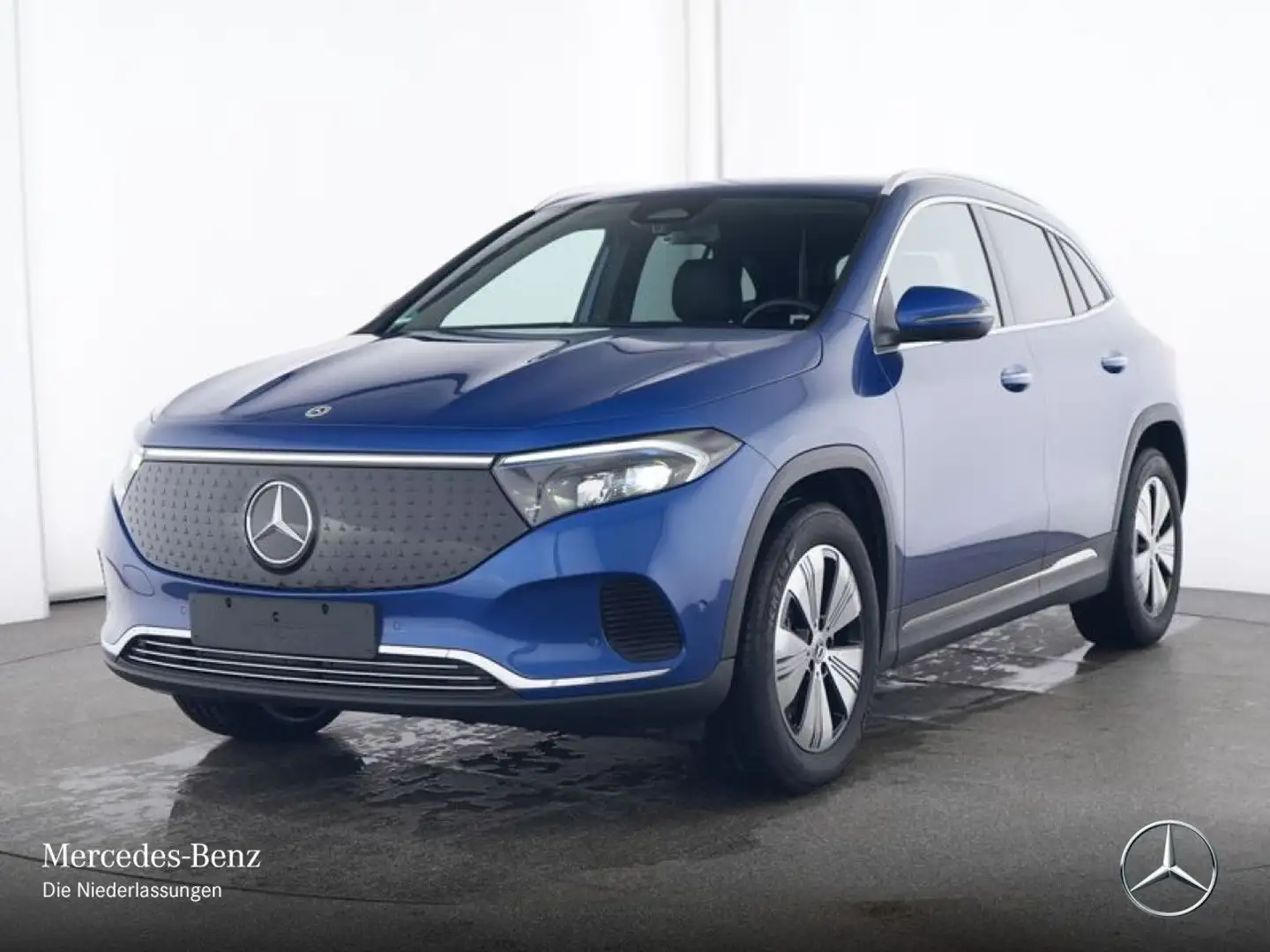 Mercedes-Benz EQA 350 4M PROG+PLUS-PAKET+KAMERA+KEYLESS+SPUR Modrá - 2