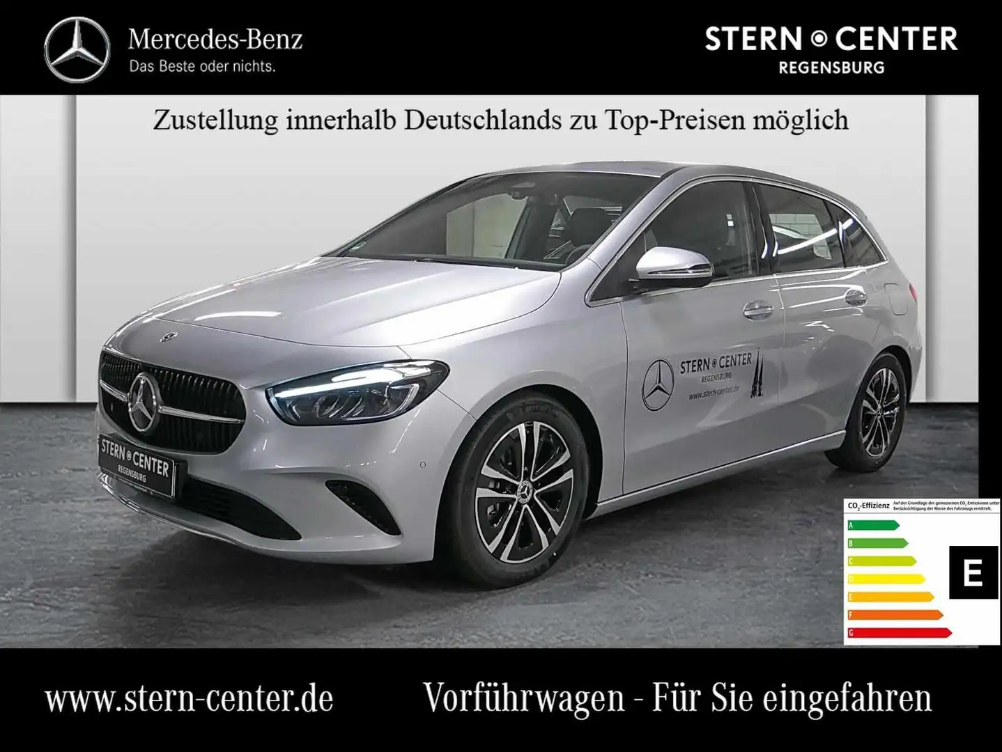 Mercedes-Benz B 180 d PROGRESSIVE+LED+DISTRONIC+AHK+KEYLESS-GO Silber - 1