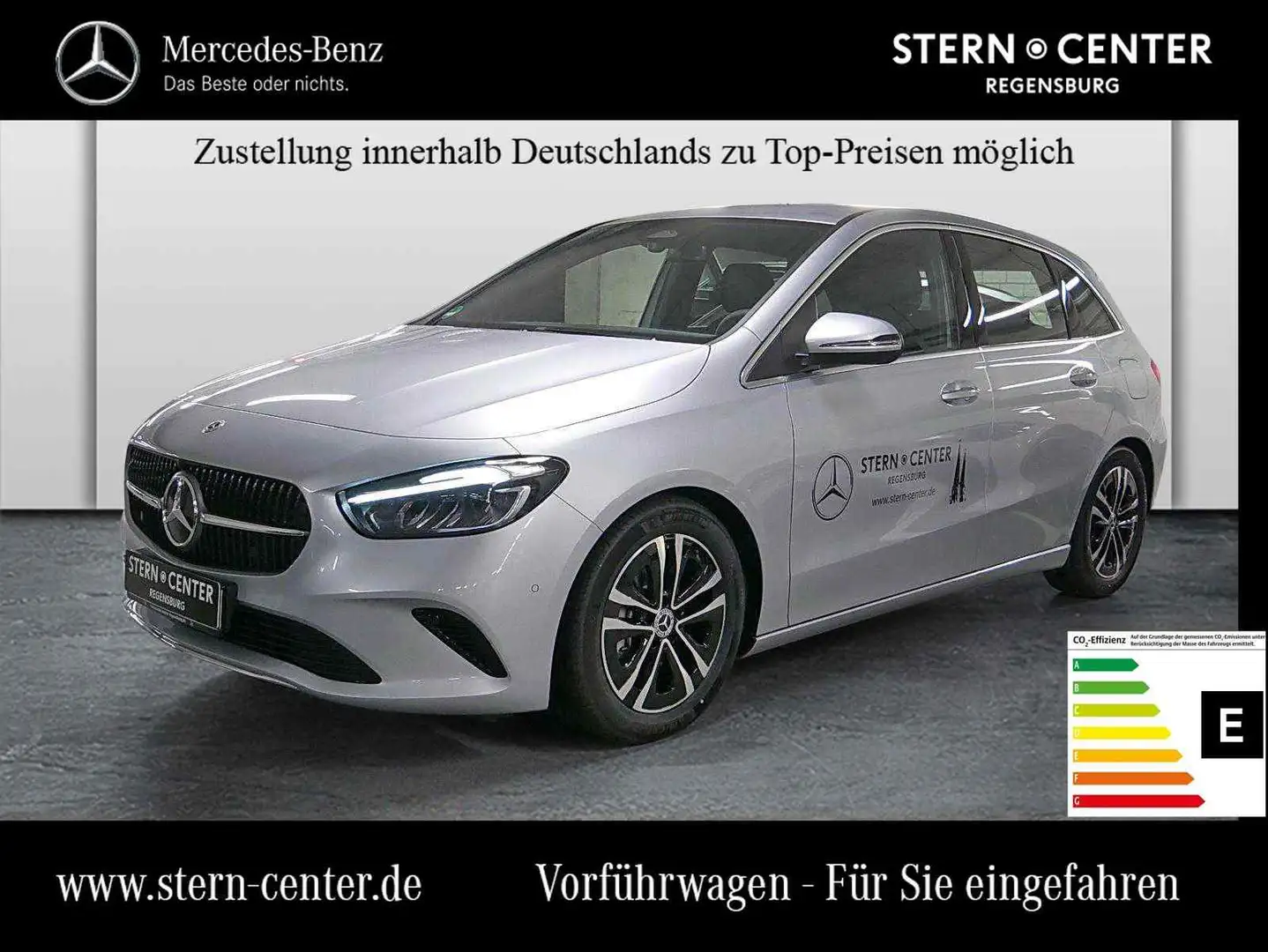 Mercedes-Benz B 180 d PROGRESSIVE+LED+DISTRONIC+AHK+KEYLESS-GO Silber - 1
