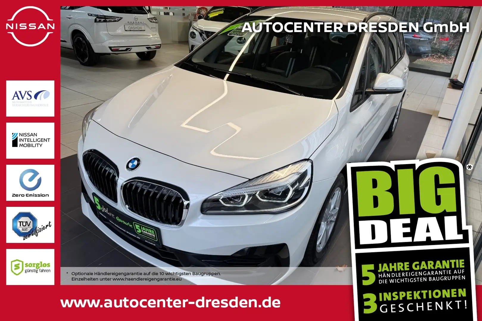 BMW 218 2 Gran Tourer i Gran Tourer  Sport Line LED Blanc - 1