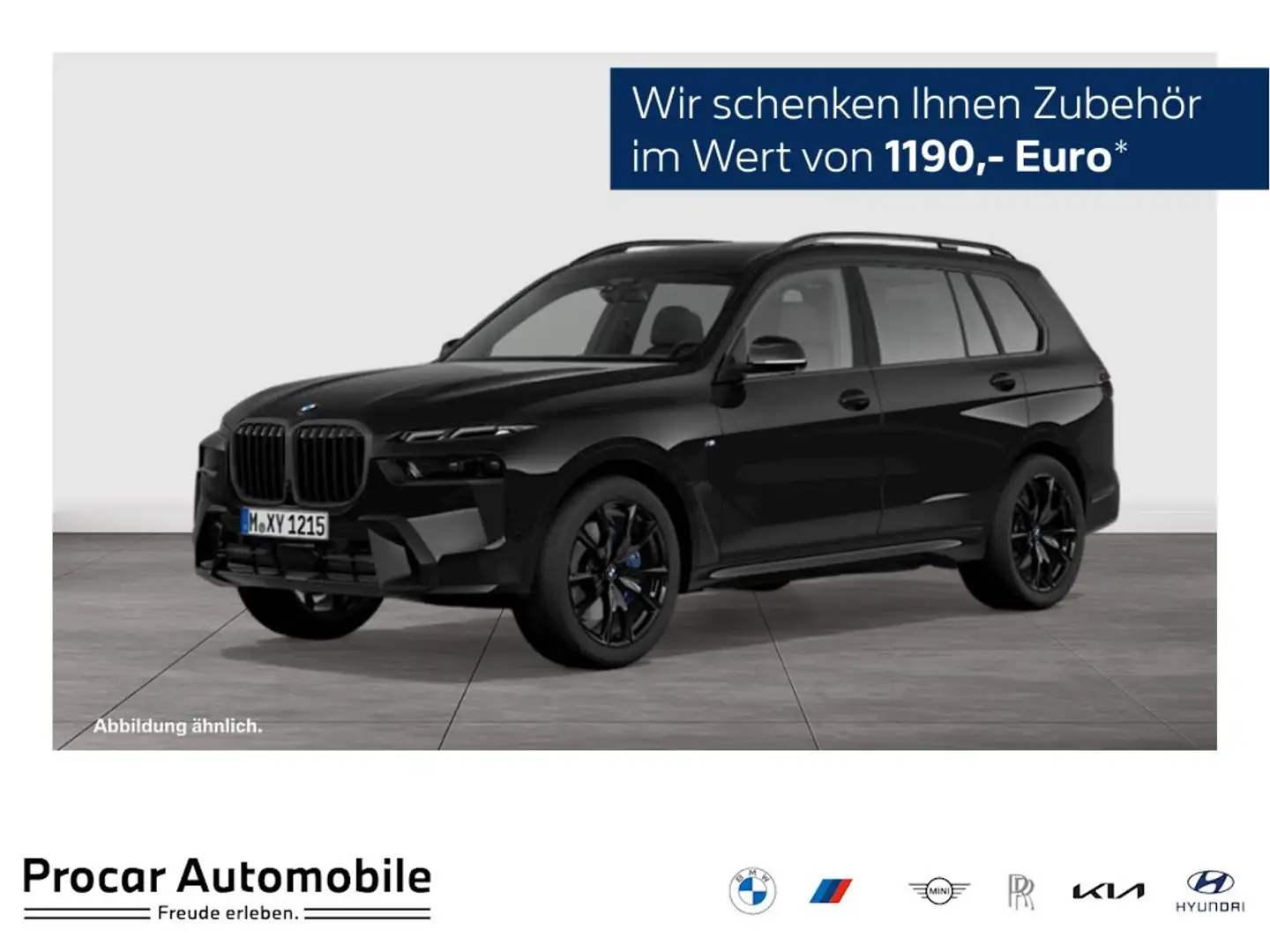 BMW X7 xDrive40d MSport HUD PANO ACC AHK H/K RFK Schwarz - 1