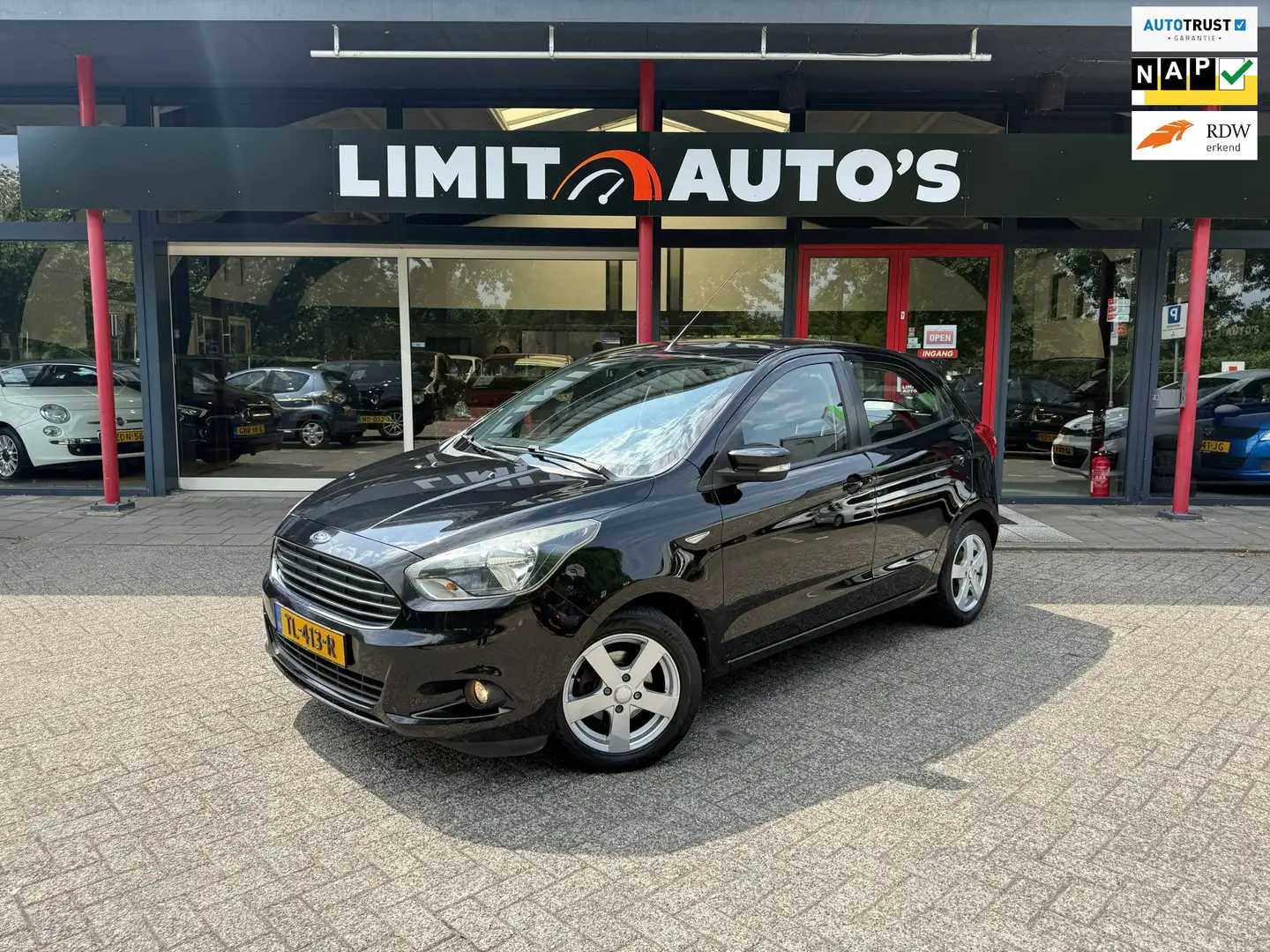 Ford Ka/Ka+ 1.2 Trend Ultimate Airco/Cruise/Pdc/El.ramen/Lmv/N Zwart - 1