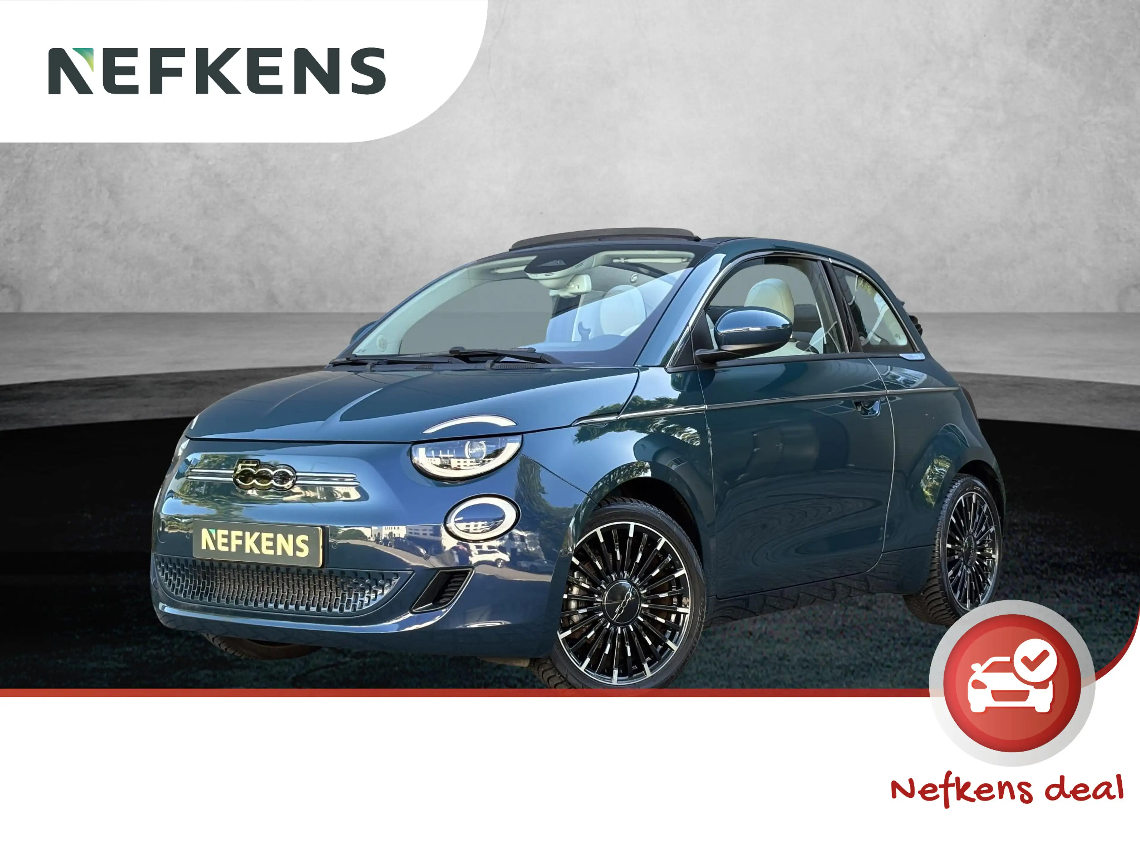 Fiat 500e La Prima 42 kWh Cabrio | ACCU 94% | Navigatie | Le