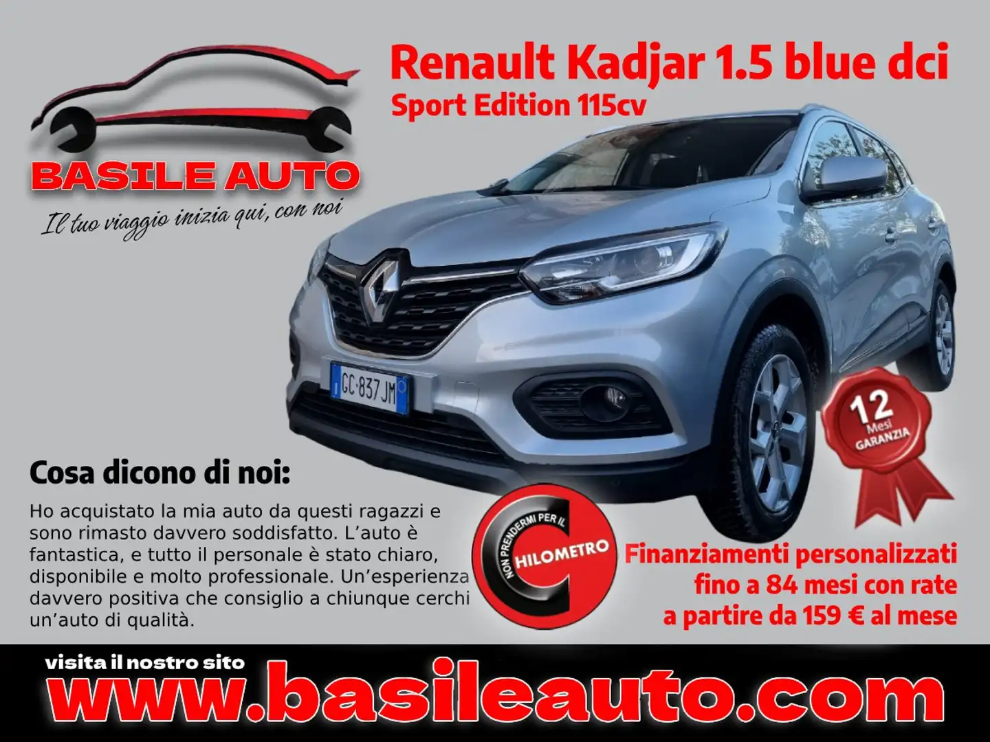 Renault Kadjar Kadjar 2019 1.5 blue dci Sport Edition 115cv Zilver - 1