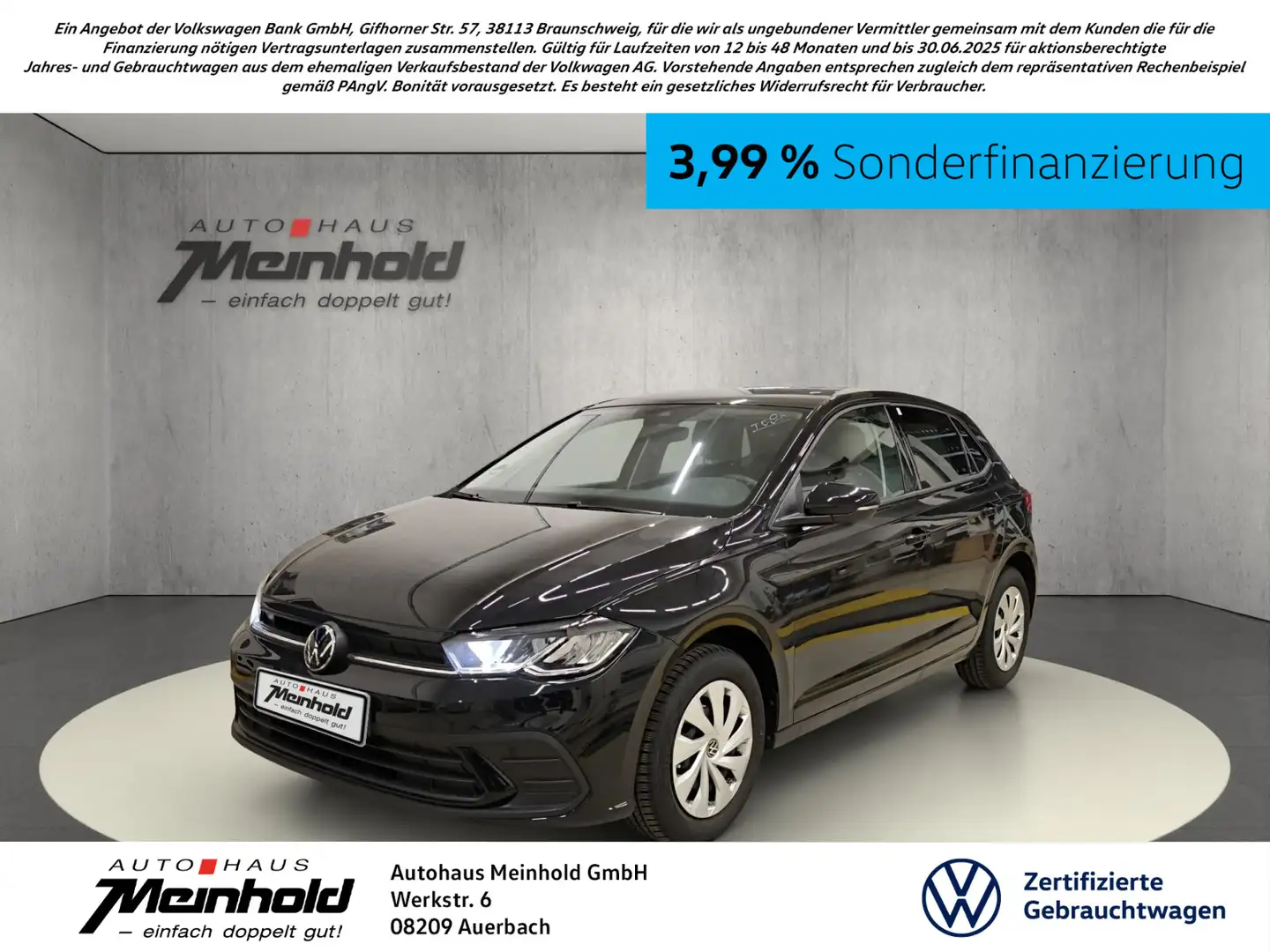 Volkswagen Polo 1.0 TSI Life, IQ.DRIVE, Navi, DAB, EPH, ACC Schwarz - 1