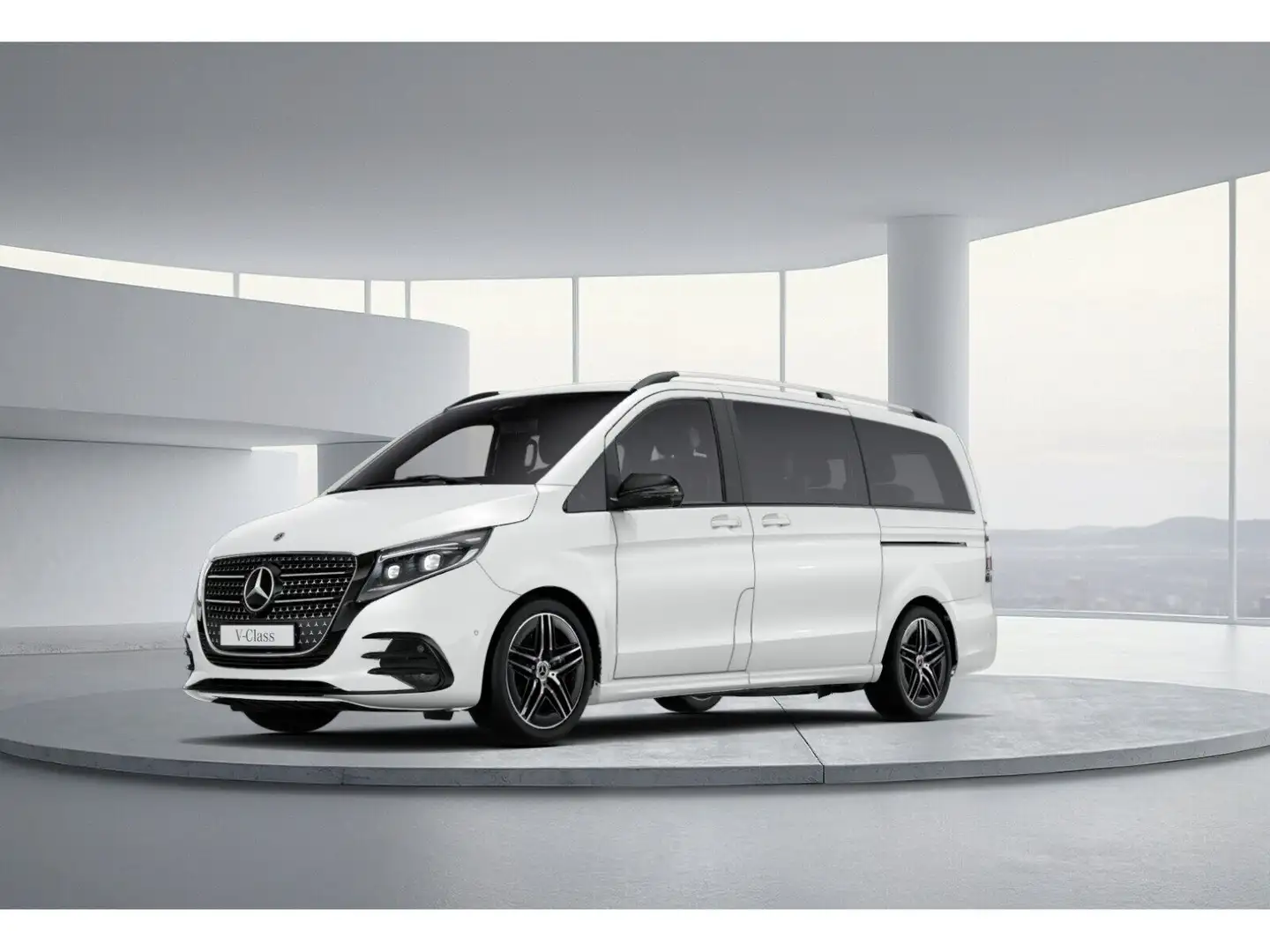 Mercedes-Benz V 300 d 4MATIC EXCLUSIVE Lang AHK 2,5t 7 Sitze Blanc - 1