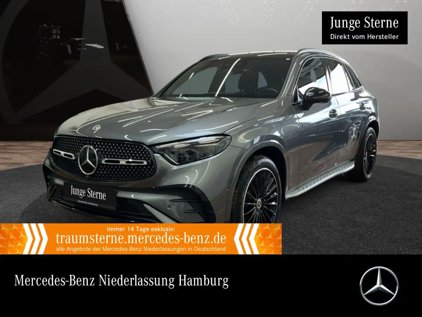 Mercedes-Benz GLC 300 4M AMG+NIGHT+PANO+360+AHK+BURMESTER+9G Grau - 1