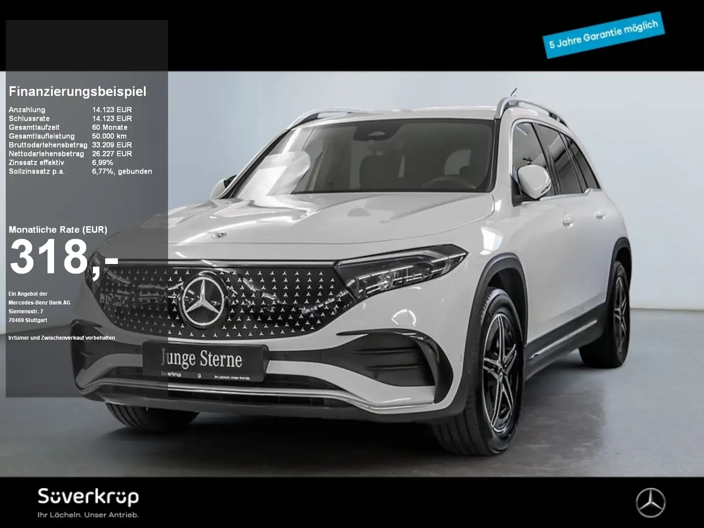 Mercedes-Benz EQB 350 4M , AMG DISTR KAMERA SPUR STANDH PDC Weiß - 1