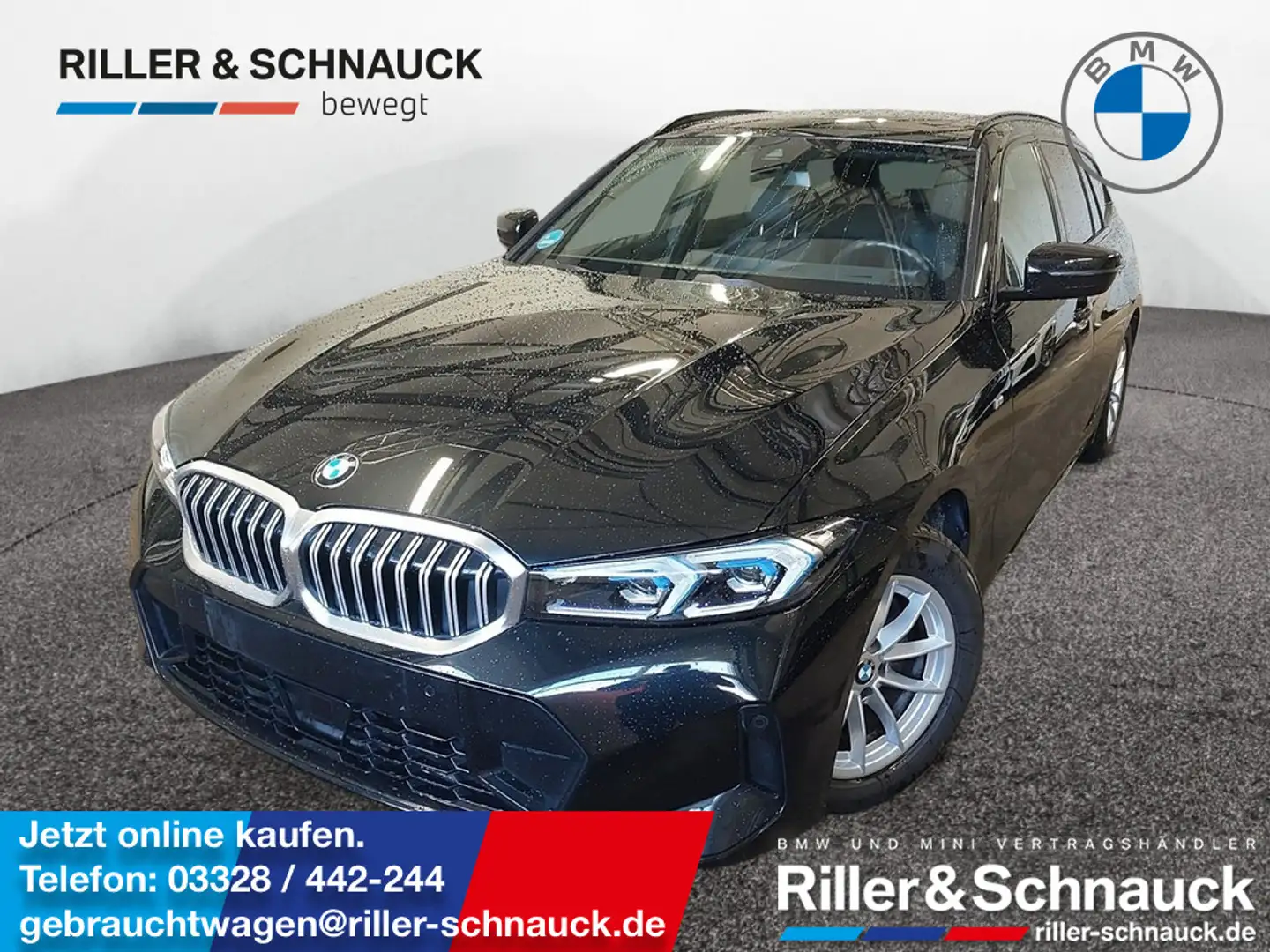 BMW 320 i Touring M Sport AHK+PANO+HUD+ACC+MEM Schwarz - 1
