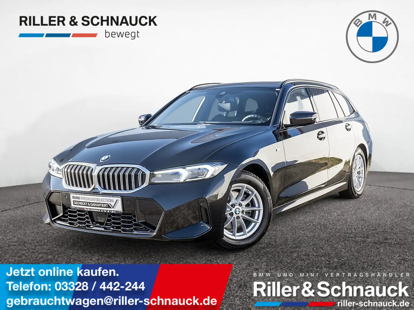 BMW 320 i Touring M-Sport AHK+PANO+HUD+ACC+MEM Schwarz - 1