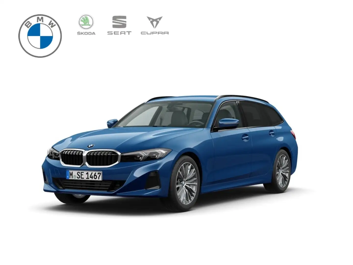 BMW 320 d Touring Navi Leder Digitales Cockpit Soundsystem Blau - 1