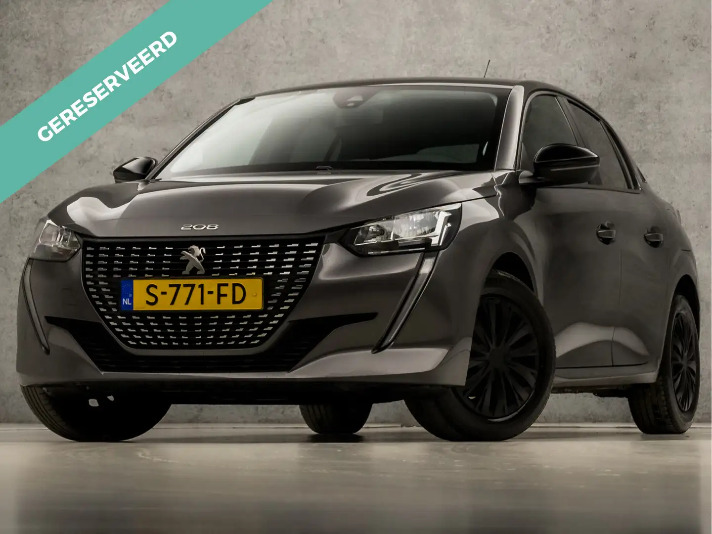 Peugeot 208 1.2 PureTech Deluxe (APPLE CARPLAY, GROOT NAVI, GE Grijs - 1