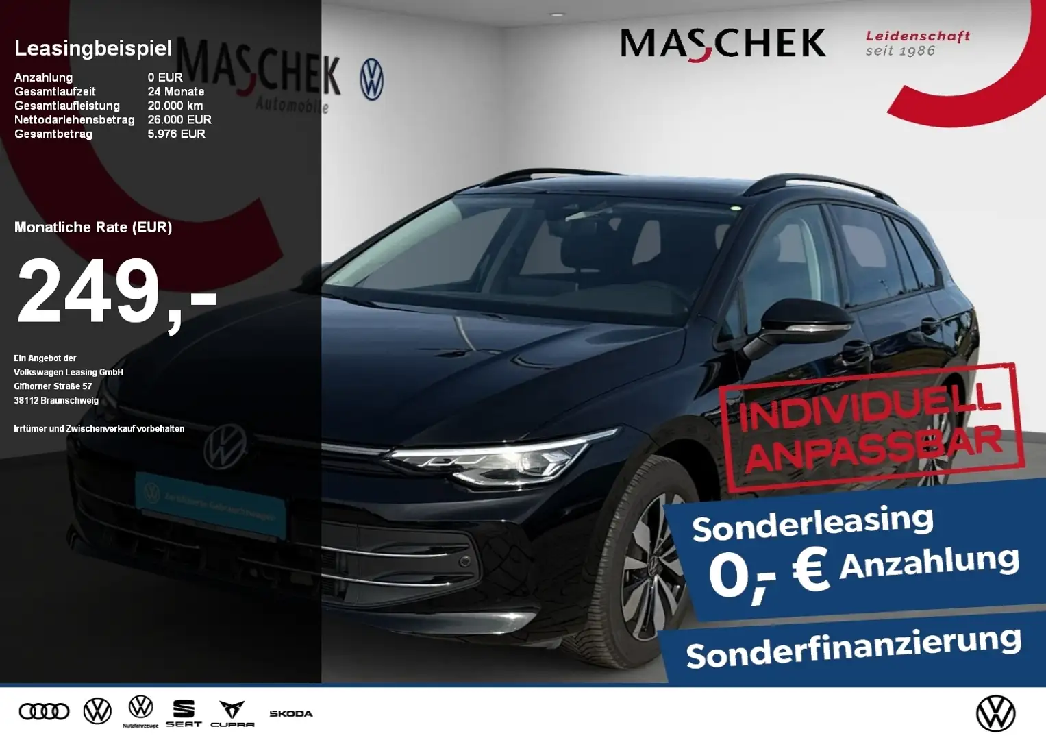 Volkswagen Golf Variant Goal 1.5 TSI AHK Navi GRA PDC Sitzh. Noir - 1