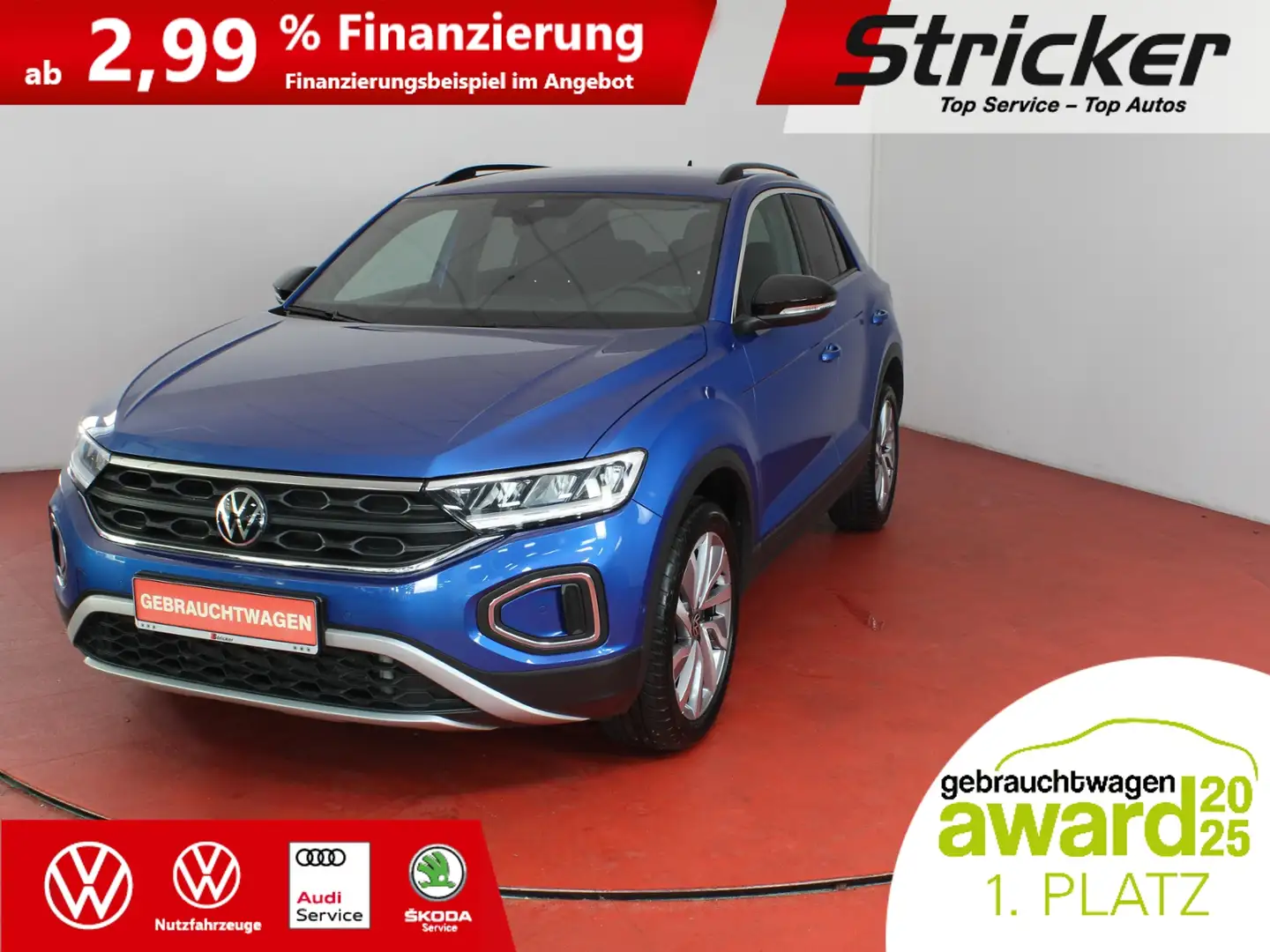 Volkswagen T-Roc Goal 2.0TDI 219,-ohne Anzahlung Travel App-Connec Blau - 2
