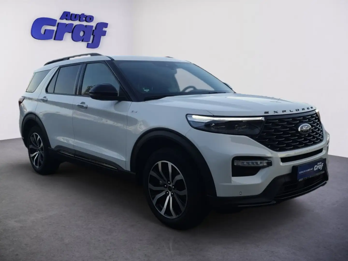 Ford Explorer 3,0 EcoBoost PHEV AWD ST-Line Aut. Blanc - 2