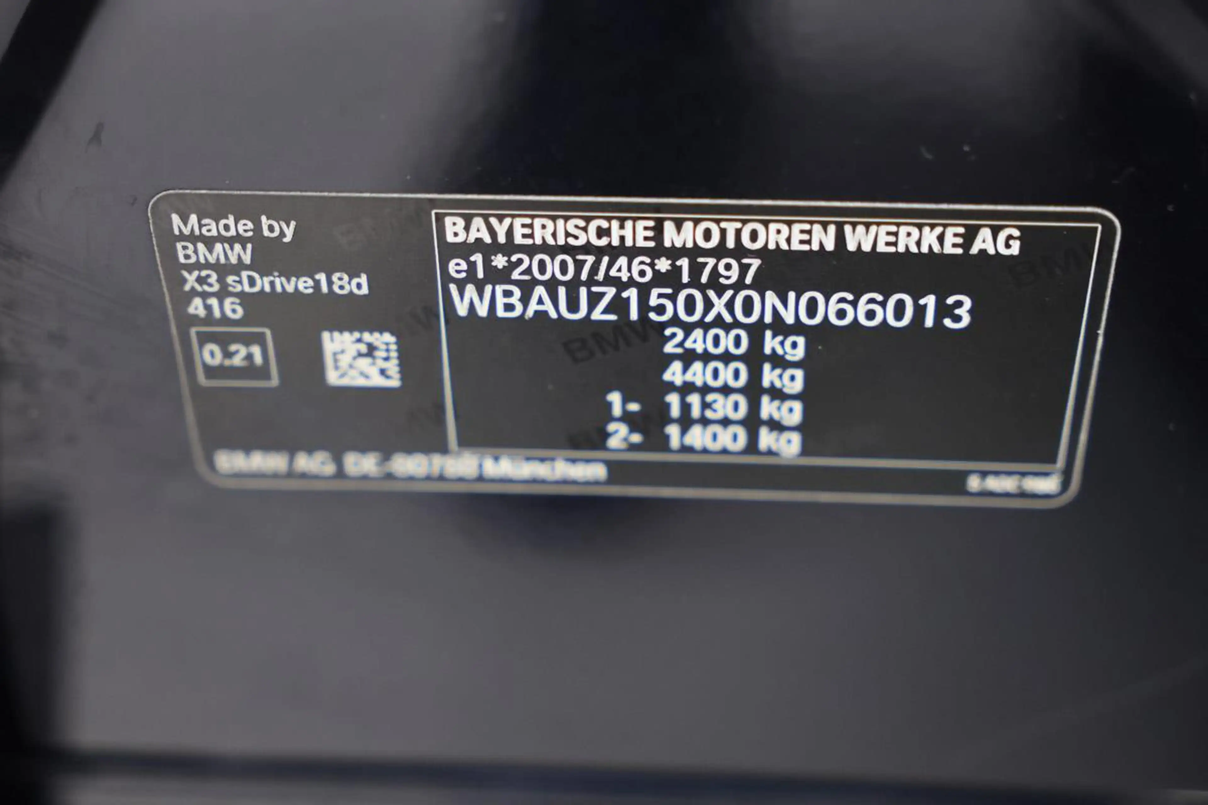 BMW X3 SDRIVE 18DA PACK M LED S-CUIR CAM JA20 — photo 9