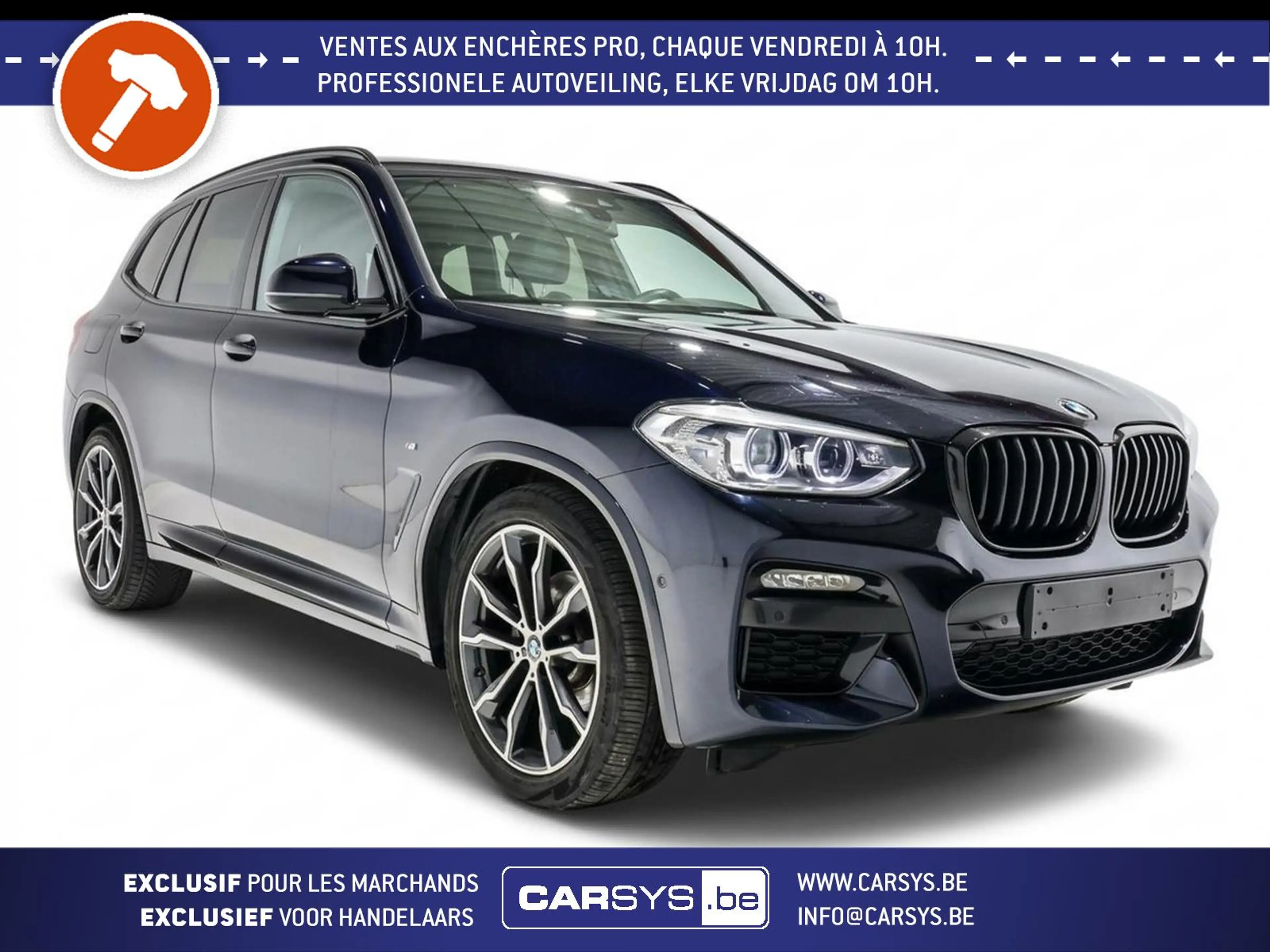 BMW X3 SDRIVE 18DA PACK M LED S-CUIR CAM JA20