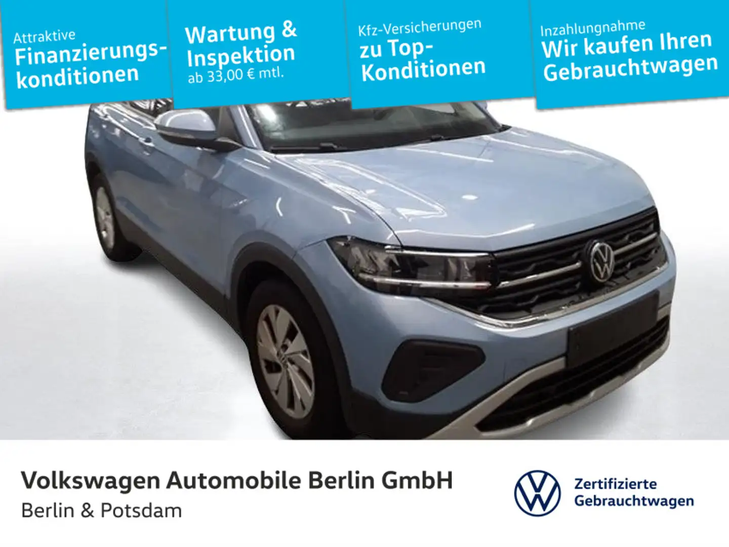 Volkswagen T-Cross 1.0 TSI Life Navi ACC LED Connect Blau - 1