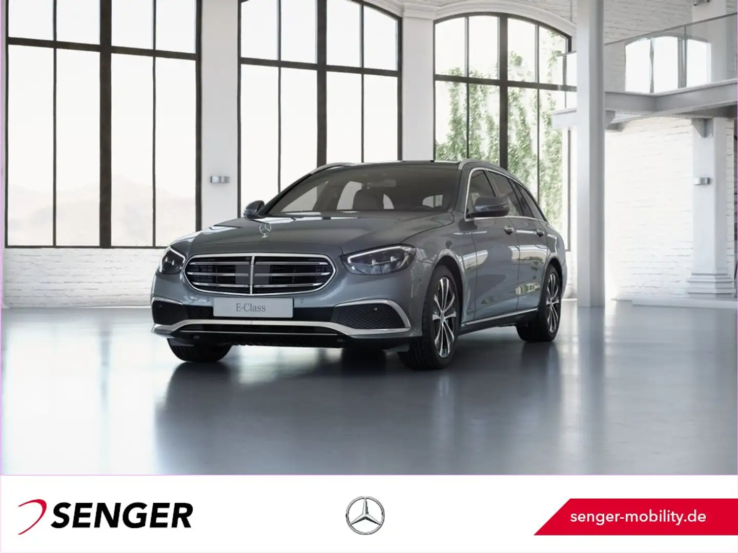 Mercedes-Benz E 300 de 4M T Distronic Panorama Burmester AHK Grau - 1
