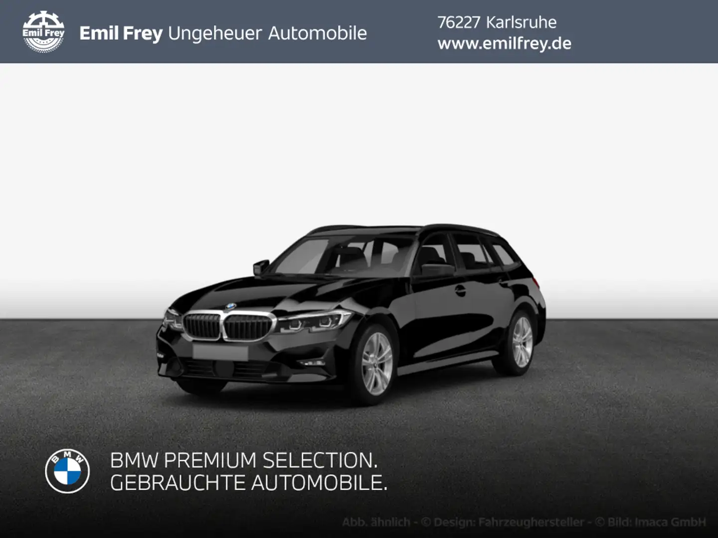 BMW 320 e Touring Aut. Schwarz - 1