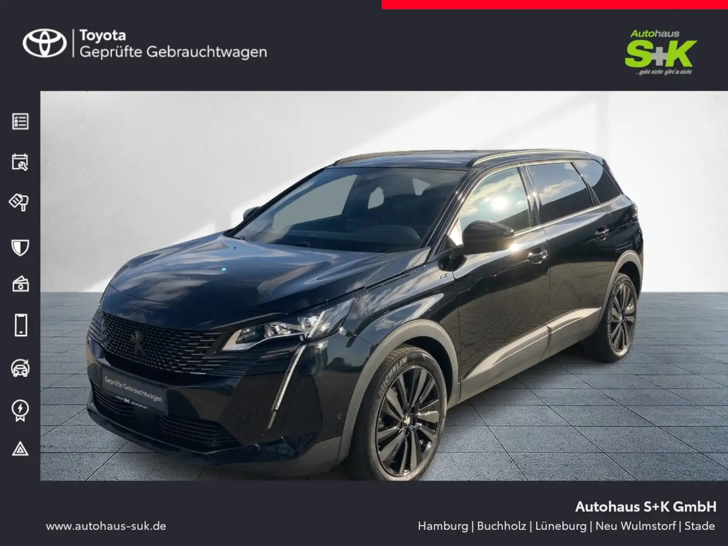 Peugeot 5008 GT 1.2 PureTech 130*7-Sitzer*SHZ*KAMERA*NAVI* Schwarz - 1