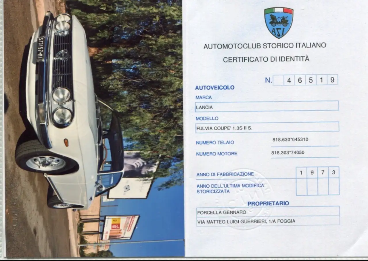 Lancia Fulvia 1,3 seconda serie coupè, foto 9