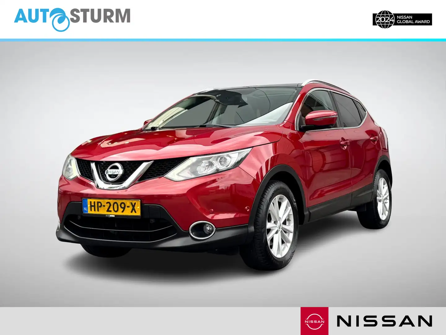Nissan Qashqai 1.2 Tekna | Trekhaak | Navigatie | Leder | 360° Ca Rouge - 1