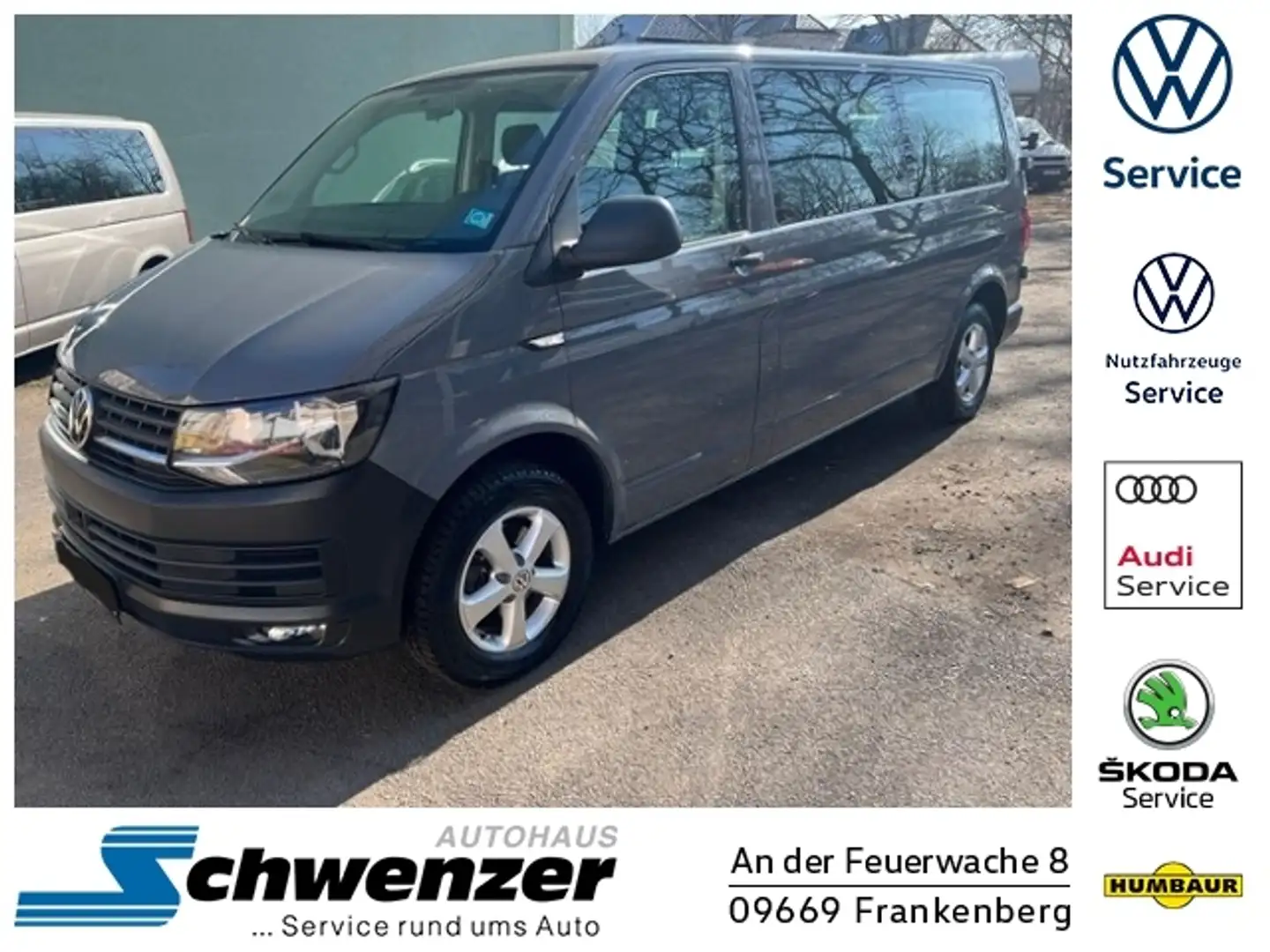 Volkswagen T6 Transporter Kombi lang AHZV ACC NSW KLIMA ALU Gris - 1