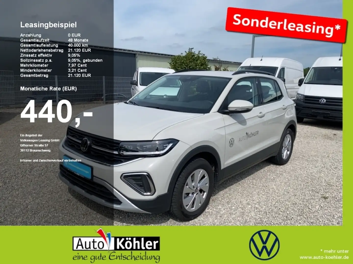 Volkswagen T-Cross Life TSi DSG Ganzjahresreifen AHK SpurH Grau - 1