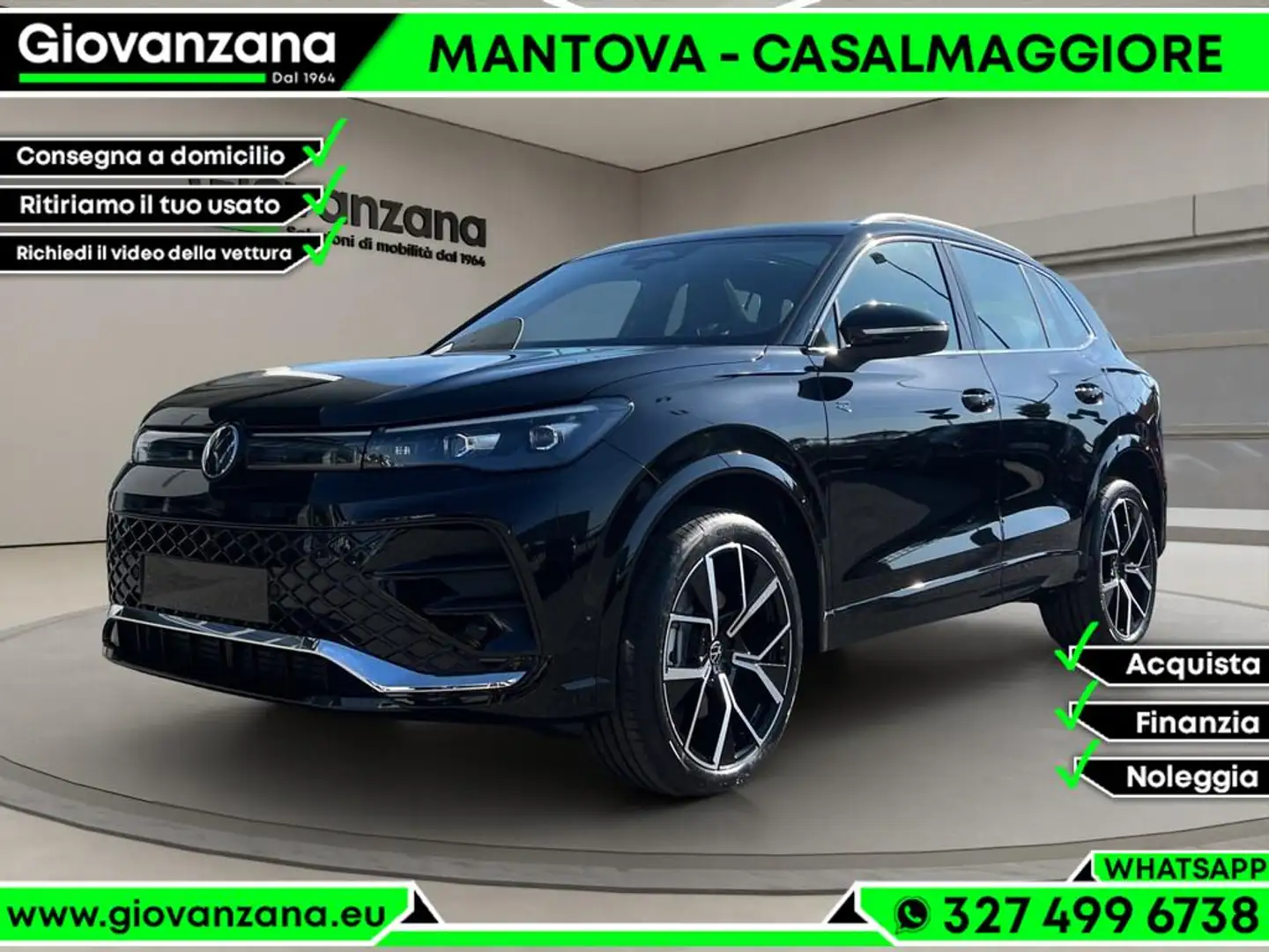 Volkswagen Tiguan Tiguan 2.0 tdi R-Line Plus 4M 193cv dsg KM0 Pano Schwarz - 1
