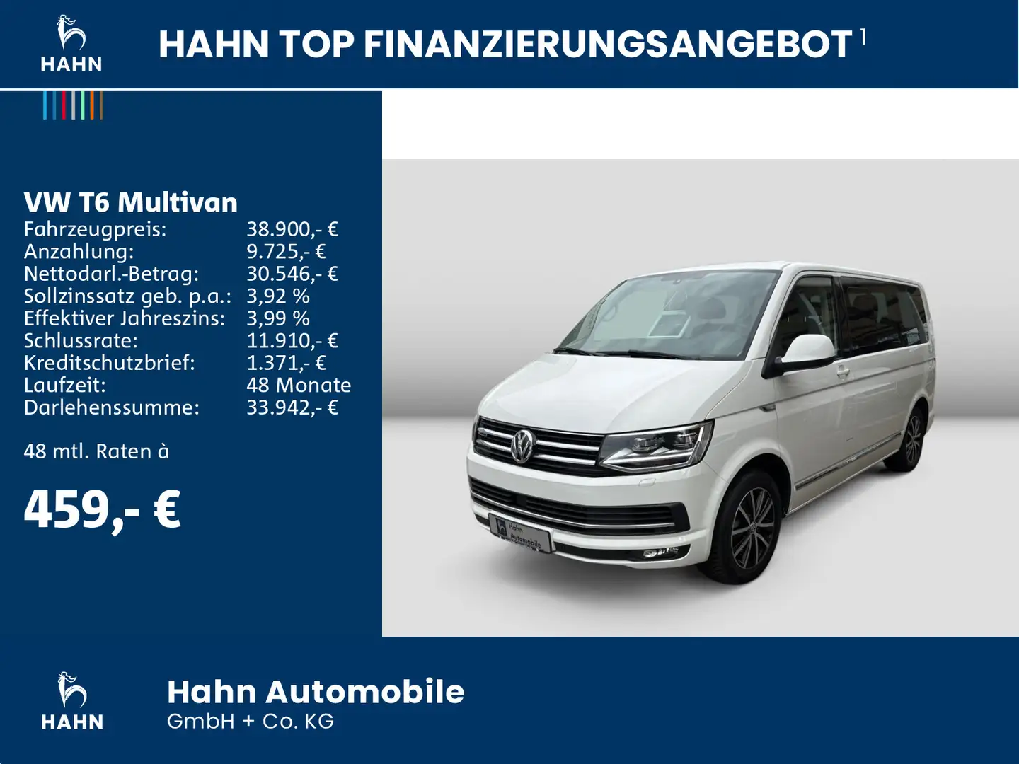 Volkswagen T6 Multivan 4Motion Gen. Six PDC/Kamera LED Stan Wit - 2