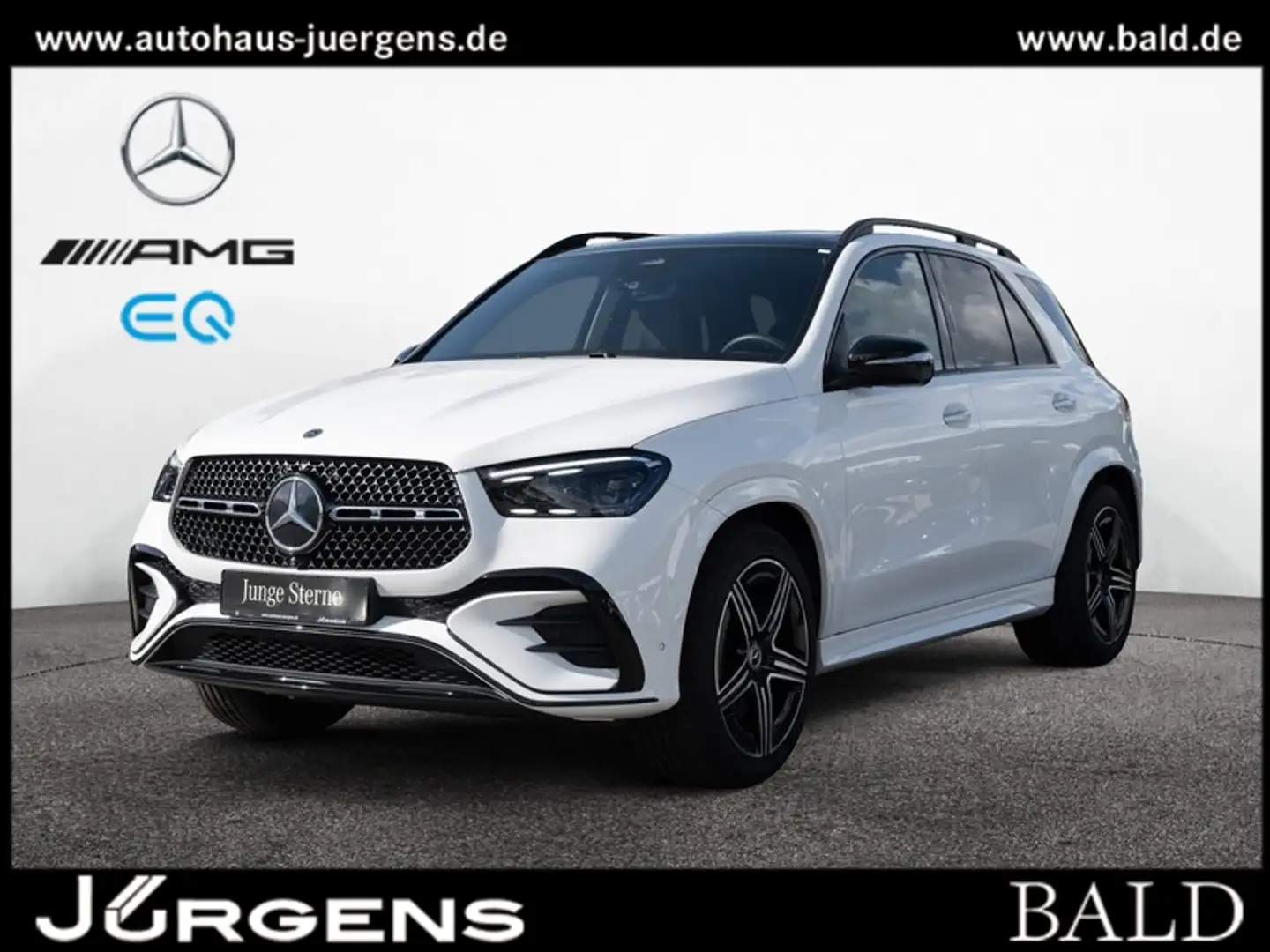 Mercedes-Benz GLE 580 4M AMG-Sport/Pano/Burm/AHK/Memo/Night/21 Weiß - 1