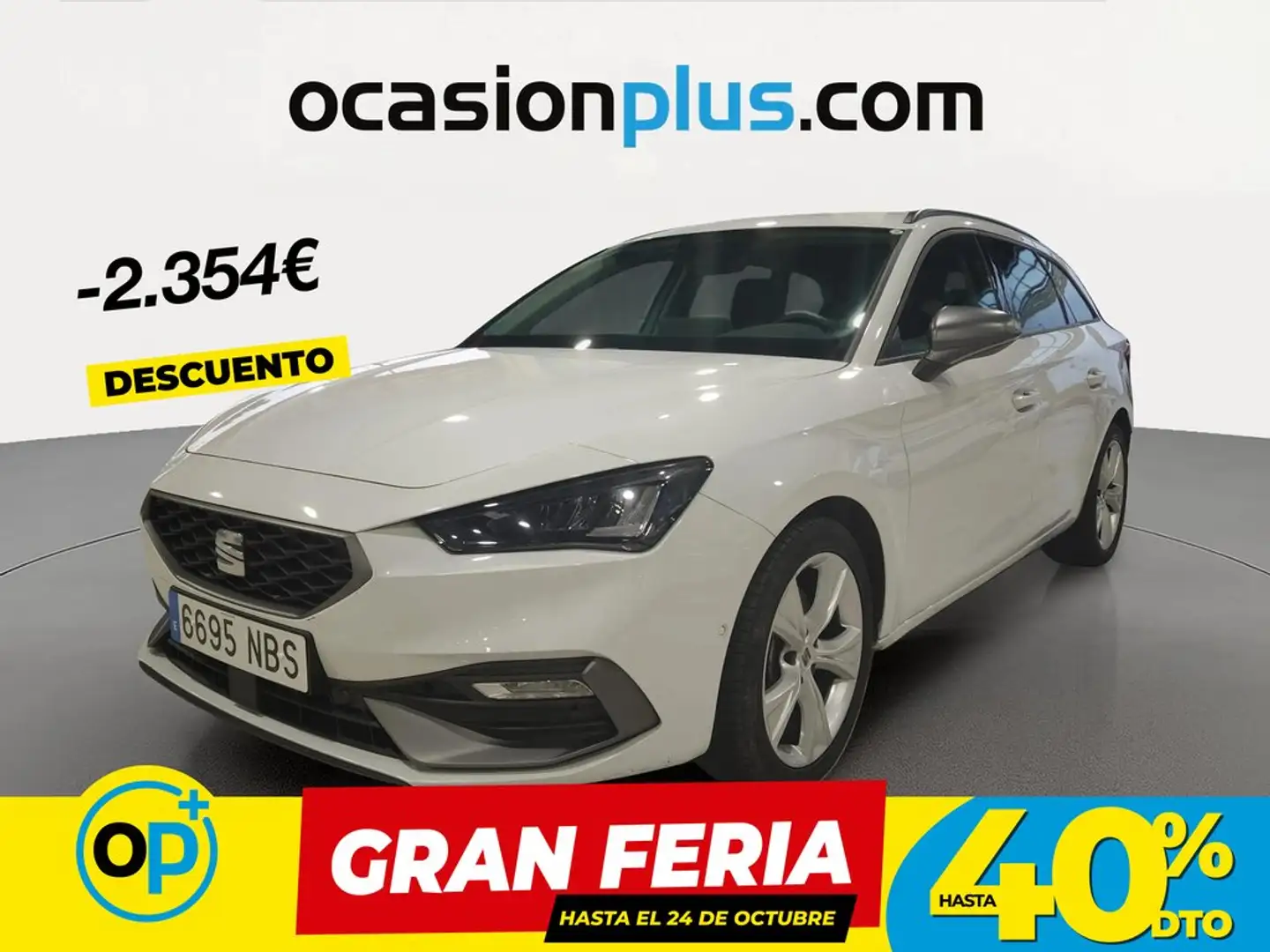 SEAT Leon ST 2.0TDI CR S&S FR XS DSG-7 150 Blanco - 1