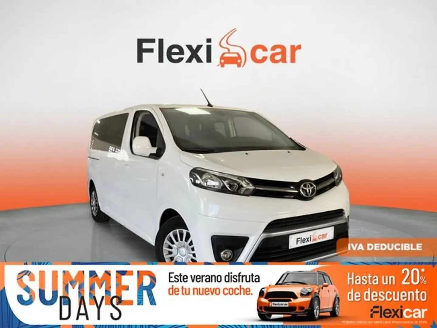 Toyota Proace 1.5D+120CV+VX+SHUTTLE+2PL+2PT+L1 Blanco - 1