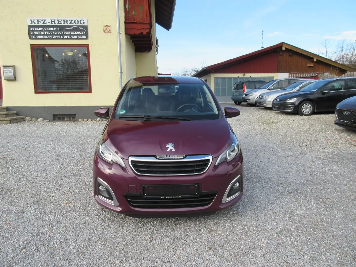 Peugeot 108 Allure Tempomat Alu Klimaautomatik Touchscreen Violett - 2
