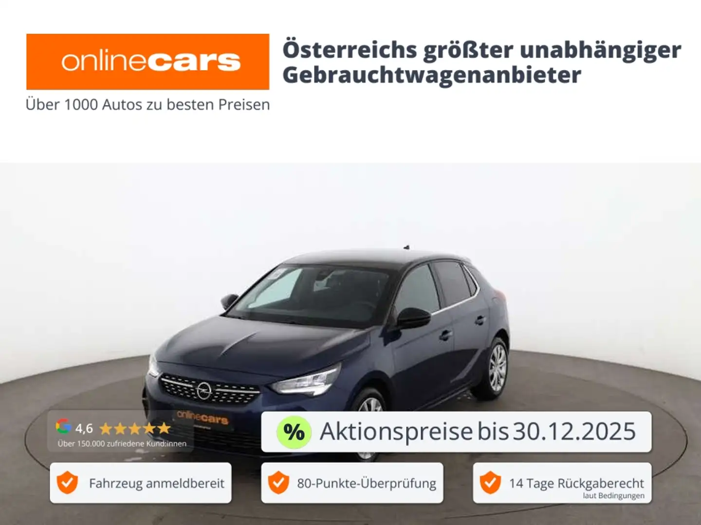 Opel Corsa 1.2 Elegance LED R-CAM SITZHZG TEMPOMAT PDC Blau - 1